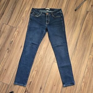 Cabi Jeans 8 Skinny Denim Dark Wash Mid Rise Blue 5-Pocket Classic Pants